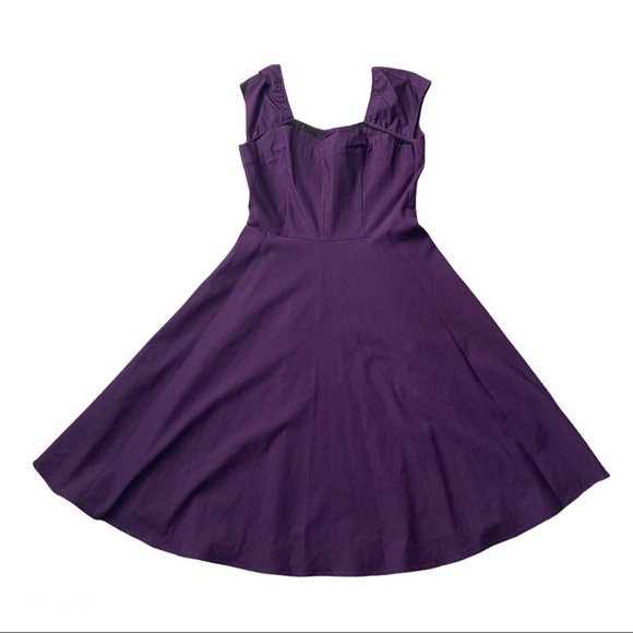 Stop Staring Dresses & Skirts - Stop Staring Purple Midi Swing Dress Size 16